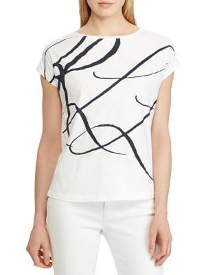 Lauren Ralph Lauren Logo-print Cotton-blend Top