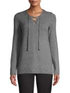 Calvin Klein Lace-up Knit Sweater