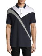 Karl Lagerfeld Short Sleeve Colorblock Polo