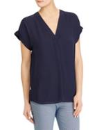 Lauren Ralph Lauren Georgette V-neck Top
