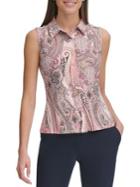 Tommy Hilfiger Paisley Button-down Blouse