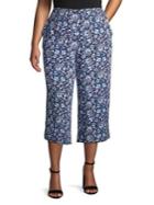 Lord And Taylor Separates Plus Marissa Wide Leg Floral Pants