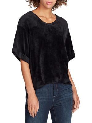 Skinny Girl Tyra Velvet Back-zip Tee
