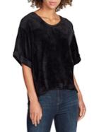 Skinny Girl Tyra Velvet Back-zip Tee
