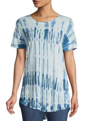 Lord & Taylor Tie-dyed High-low Tee