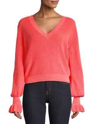 The Fifth Label Pastel Heights Harper Knit Relaxed-fit Cotton Top