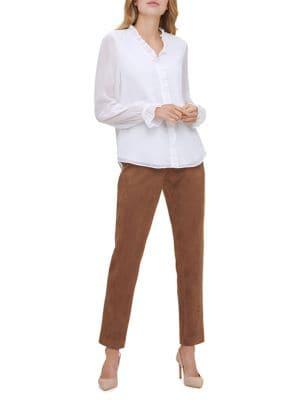 Tommy Hilfiger Ruffle-trimmed Chiffon Blouse