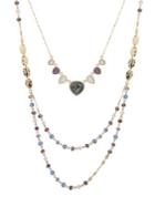Lonna & Lilly Mother-of-pearl & Crystal 2-in-1 Necklace
