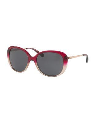 Coach 57mm Ombre Round Sunglasses