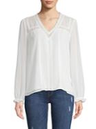 1.state Lace-trimmed Blouse