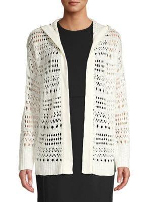 Joseph A Open-stitched Pointelle Cardigan