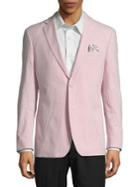Tallia Orange Mason Slim-fit Stripe Seersucker Suit Jacket