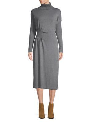 Caara Hepburn Draped Midi Dress