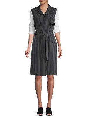 Jones New York Striped Longline Vest