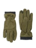 Black Brown Faux Fur-lined Gloves