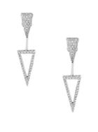 Effy Final Call Diamond And 14k White Gold Floater Earrings, 0.65tcw