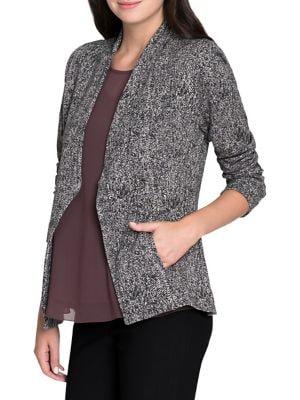 Nic+zoe Petite Textured Chevron Jacket