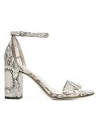 Circus By Sam Edelman Oleana Snakeskin-print Faux Leather Ankle-strap Sandals