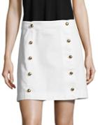 Michael Michael Kors Button-accented Denim Skirt