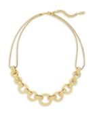 Cole Haan 7/25 Catseye On You Gold Statement Necklace