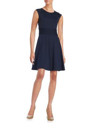 Eliza J Cap Sleeve Fit-&-flare Dress