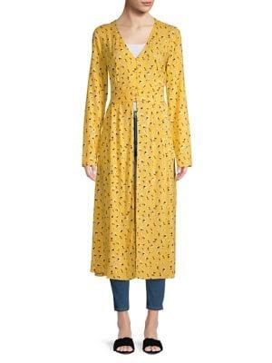 Miss Selfridge Ditsy Long-sleeve Midi Tunic