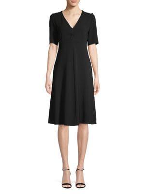 Weekend Max Mara V-neck Fit-&-flare Dress