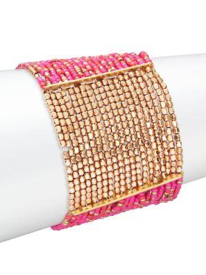 Design Lab Lord & Taylor Beaded Multi-row Bracelet