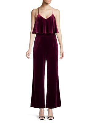 Design Lab Flounce Wide-leg Jumpsuit
