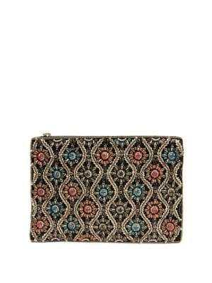 Circus By Sam Edelman Noemi Embellished Velvet Clutch