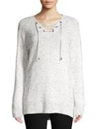 Calvin Klein Flecked Lace-up Sweater