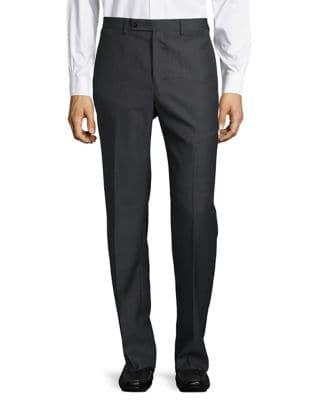 Calvin Klein Solid-trim Dress Pants