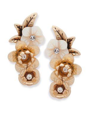 Lonna & Lilly Flower Crawler Earrings