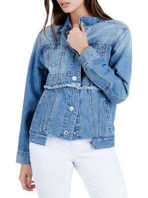 True Religion Convertible Cutoff Trucker Jacket
