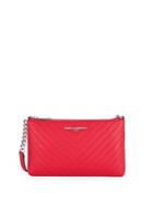Karl Lagerfeld Paris Chevron-quilted Chain Crossbody Bag