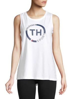 Tommy Hilfiger Performance Logo High-low Tank Top