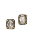 Vince Camuto Two-tone & Pave Crystal Earrings