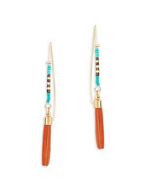 Design Lab Lord & Taylor Tassel Wire Earrings