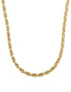 Lord & Taylor 14k Yellow Gold Rope Chain Link Necklace, 22in
