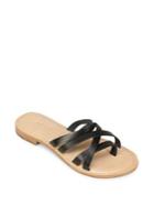 Summit By White Mountain Edlyn Crisscross Leather Slides