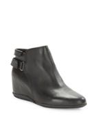 Me Too Harp Leather Wedge Ankle Boots