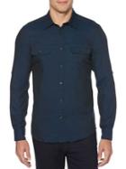 Perry Ellis Slim-fit Spread-collar Shirt