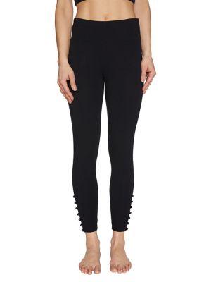 Betsey Johnson Logo Stretch-cotton Leggings
