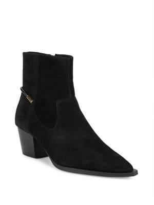 Imnyc Isaac Mizrahi Suede Point-toe Boots