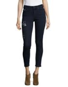 Ivanka Trump Floral Embroidered Jeans