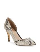 424 Fifth Nyla Embossed Leather Dorsay Pumps