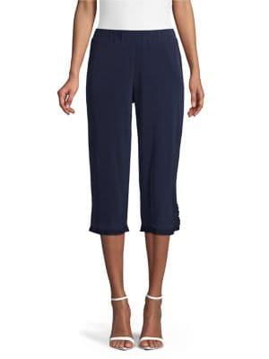 Michael Michael Kors Petite Ruffled Slit Pant