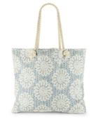 Echo Embroidered Floral Tote