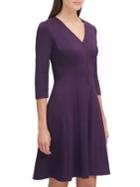 Donna Karan Pleated Fit-&-flare Dress