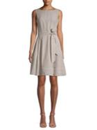 Anne Klein Striped Sleeveless Mini A-line Dress